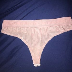 PINK velvet thong